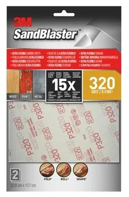 Productafbeelding van 3M SandBlaster Ultra Flexible Schuurvellen P320 – 2 stuks