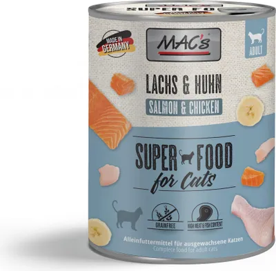 Produktbild von MAC's Cat Lachs und Huhn 6x 800g