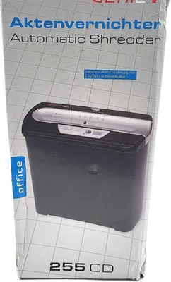 Zdjęcie produktu dla Niszczarka dokumentów Genie 255 CD; do 7 arkuszy; poziom bezpieczeństwa cięcia w paski (28,77)