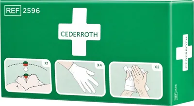 Image de CEDERROTH Kit de protection premiers secours 3 pièces