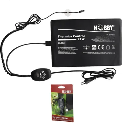 Produktbild von Hobby Thermica Control 23 W inkl. Hygro-Therm - Heizmatte + Hygrometer / Thermometer