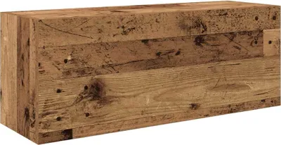 Immagine prodotto di vidaXL Armadio da parete per bagno in legno recuperato 80x25x30 cm Materiale a base di legno