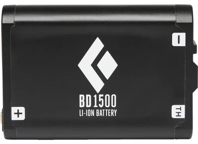 Produktbild von Black Diamond BD 1500, Akku, Black Diamond, Schwarz, Lithium-Ion (Li-Ion), 1500 mAh, 1 Stück(e)