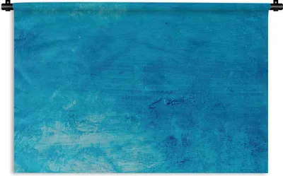 Produktbild von MuchoWow® Wandteppich Wandbehang Farbe - Wand - Blau 90x60 cm Tapisserie Dekoration Wandtuch - Wandskulpturen - Bildteppich