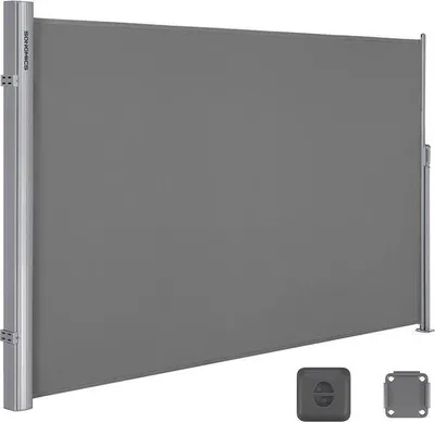 Image de Pare-vent en PVC gris - 160 x 400 cm - Pare-vent - Hekwerk - Pare-vent - Pare-vent en PVC