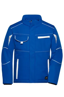 Produktbild von Workwear Softshell Padded Jacket - COLOR - royal/white, Gr. XL