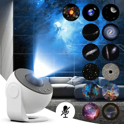 Obrázek produktu pro Projektor galaxie | Domácí planetárium pro děti | 13 kazet se snímky v HD kvalitě