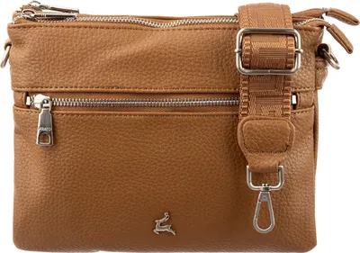 Produktbild von Prato S017-G genarptes PolyurethanUmhängetasche Handtasche mocha