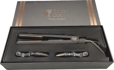 Obrázek produktu pro Golden Curl GC_829_ROSEGOLD, Narovnávací kartáč, Teplé, Otočné, Všechny vlasy, 230 °C, Černá, Růžové zlato