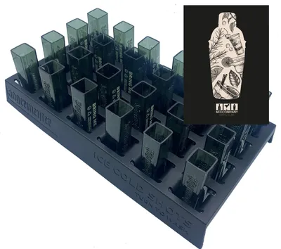 Produktbild von Tooter Rack Jägermeister Reagenzglas Halter für 24 Tooter Ideal für jede Party mit 2cl Eichung