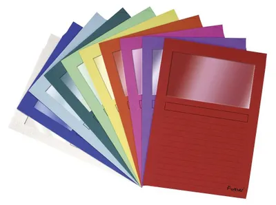 Produktbild von EXACOMPTA Sichtmappe Forever® DIN A4 120g/m² Recyclingkarton farbig sortiert 100 St./Pack.