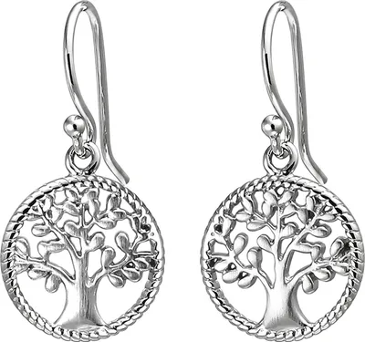 Produktbild von JOBO Ohrhänger Baum 925 Sterling Silber Ohrringe Silberohrringe