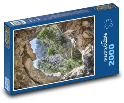 Produktbild von Puzzle 2000 Berge und Höhlenwege - martinpuzzle