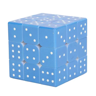 Zdjęcie produktu dla 3x3 Braille Speed-Puzzle dla osób niewidomych i niedowidzących – efekt reliefu 3D, regulowana napięcie, redukcja stresu, gra logiczna i na IQ