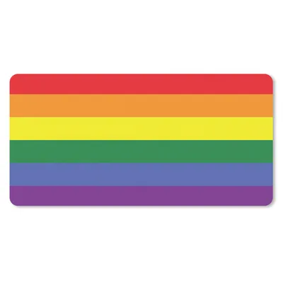 Produktbild von MuchoWow® Schreibtischunterlage Regenbogen - Liebe - Stolz 80x40 cm - XXL Mauspad - Gaming Mauspad