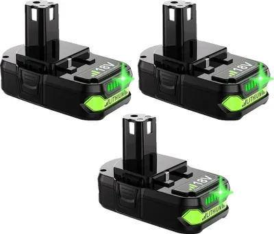 Image de Batterie lithium-ion 18 V, options 9,0 Ah et 6,0 Ah, e CE et RoHS, 3 pièces 3,0 Ah