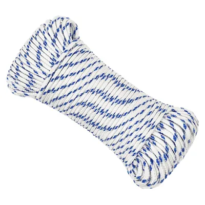 Produktbild von vidaXL Bootsseil Weiß 3 mm 25 m Polypropylen