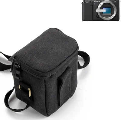 Produktbild von K-S-Trade Umhängetasche kompatibel mit Sony ZV-E10 Schulter Tasche Tragetasche Kameratasche Fototasche schwarz Schutzhülle Zubehörtasche