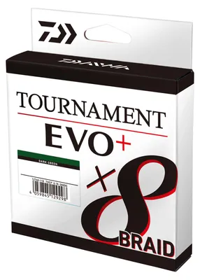 Produktbild von DAIWA Tournament x8 Braid EVO+, 270m, 0,2mm, 18kg / 39,68lbs, grün, Angelschnur geflochten, 12760-120