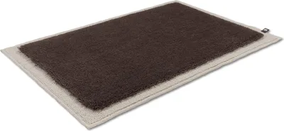 Produktbild von Rhomtuft Badteppich Frame 70 x 150 cm  Farbe  moor/stone