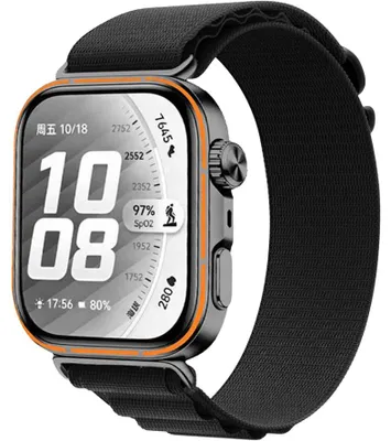Produktbild von Armband für Huawei Watch Fit 5 Pro /5/4 Pro/4/3, Tech-Protect Nylon Pro, Schwarz