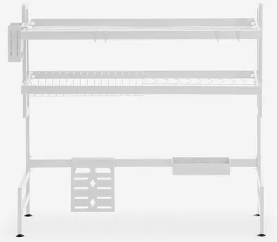 Produktbild von Abtropfgestell für die Spüle platzsparend 95x27x79 Teket - Weiß