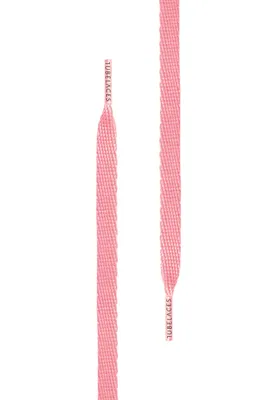 Produktbild von Tubelaces Schnürsenkel White Flat Light Pink-140cm