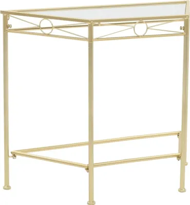 Produktbild von Beistelltisch Vintage-Stil Metall 87x34x73 cm Gold