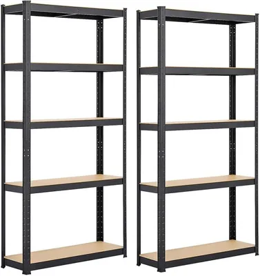 Produktbild von 2er Set schwerlastregal 180x90x30cm 5 Böden 875 kg belastbar