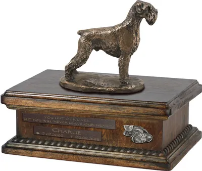 Productafbeelding van Art-Dog Dierenurn – Schnauzer III – gegoten uit bronspoeder en hars