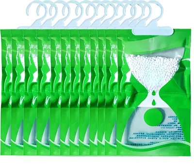 Produktbild von 12 Stück schimmelresistente Luftentfeuchter für Kleiderschränke, hängende Feuchtigkeitsabsorber-Beutel für Schränke, gegen Schimmel