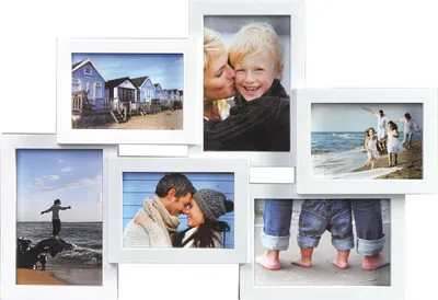 Immagine prodotto di Cornice da galleria Henzo Holiday per 6 foto, bianca