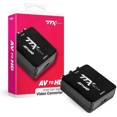 Produktbild von AV zu HD-Konverter für Retro-Konsolen, wandelt Standardauflösung in 720p/1080p HD um