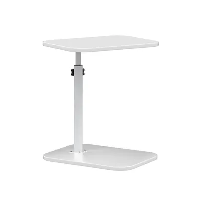 Produktbild von C-Form Beistelltisch Höhenverstellbar 43-72cm,Modern Mobiler Kaffeetisch Holz Couchtisch Side Table für Wohnzimmer für Wohnzimmer Bett Sofa (Weiß)