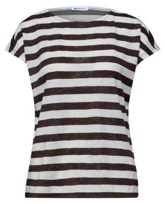 Immagine prodotto di Street One SOL_yds camicia con grandi strisce lucide, marrone espresso, taglia 40
