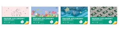 Obrázek produktu pro Barevný samolepicí papír A4/8K 80 g (10 ks) – INTERDRUK