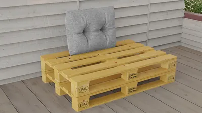 Produktbild von Palettenkissen Set WASSERDICHT Sitzkissen Rückenkissen 120 x 80 cm 60 x 40 cm NEU Größe und Farbe: 60x40x12cm HELLGRAU (774093)