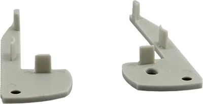 Produktbild von S01 LED Aluprofil Treppenprofil 2x Endkappen silber