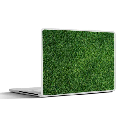 Produktbild von MuchoWow® Laptop Aufkleber Sticker Cover Draufsicht auf Gras 31x22.5 cm - Laptop-Deko