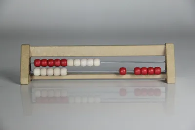 Produktbild von 20`er Rechenrahmen rot-weiß, Abakus, student`s abacus, System