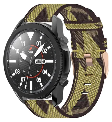 Image de Pour Samsung Galaxy Watch 6 5 4 Normal Pro Classic toutes les tailles Bande en nylon tissé