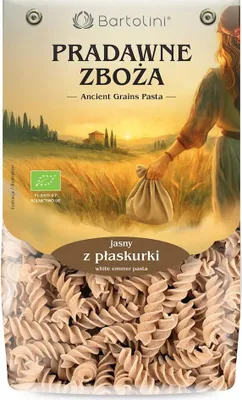 MAKARON (Z PŁASKURKI JASNY) ŚWIDERKI BIO 250 g - BARTOLINI (PRADAWNE ZBOŻA)