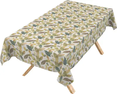 Produktbild von Tischdecke 3.0 Natur Herbarium Gelb 160x140cm Schnittkante Wachstuch abwaschbar