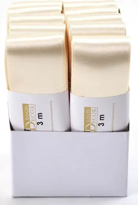 Produktbild von Goldina® 1172040211003 Doppelsatinband - 40 mm x 3 m, rosa
