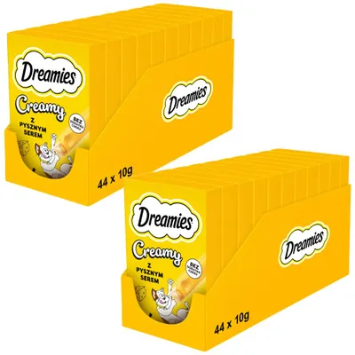 Zdjęcie produktu dla Dreamies Creamy 22x40g Kremowy Przysmak Dla Kotów Z Serem