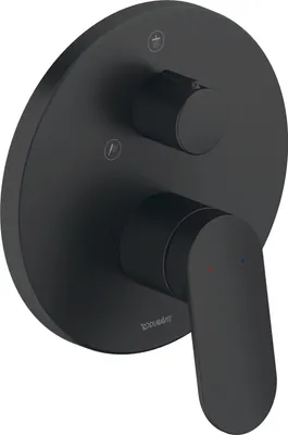 Produktbild von Duravit Fertigmontageset Wave UP-Brause-Einhebelmischer, Umstellvent., sw matt