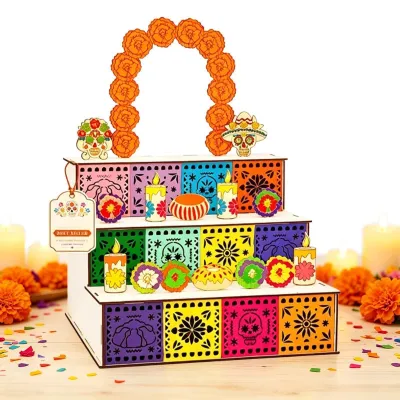 Imagen del producto de Conjunto de altar de madera para decoración festiva