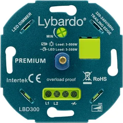Produktbild von LED-Dimmer Lybardo Premium+ 3-350 Watt | Universal | Unterputz | Phasenanschnitt