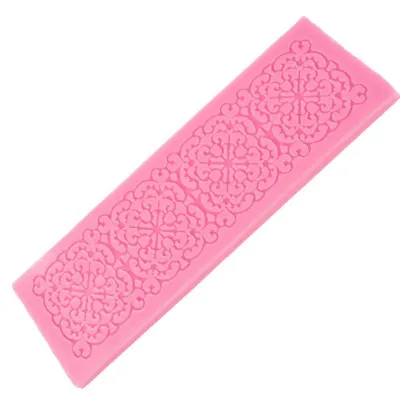 Produktbild von Fondantform, lebensmittelecht, flexible Tortenspitze, Schokoladenform, Gebäckwerkzeug für Bäckereien