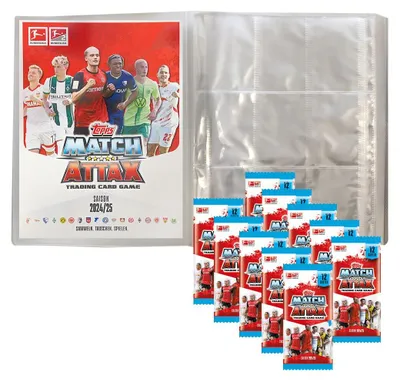 Produktbild von Topps Match Attax Bundesliga - 2024/2025 - 1 Leere Sammelmappe + 10 Booster